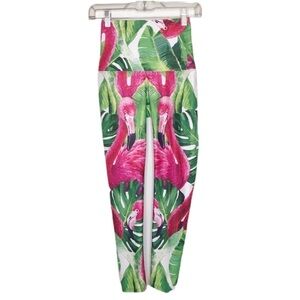 Lavaloka flamingo high waist leggings sz Small